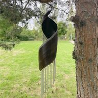 Vindspel av Kokoslöv - Chokladfärgat