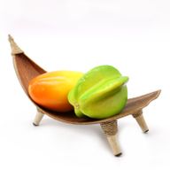 Fruktskålar av Kokoslöv Set - Naturliga