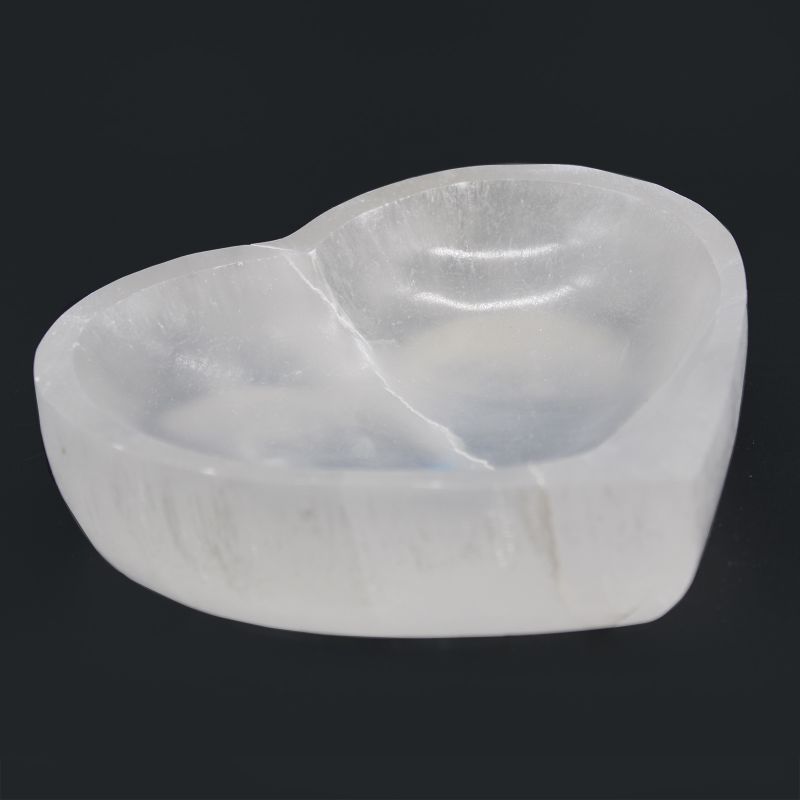Selenitskål Hjärta - 15cm