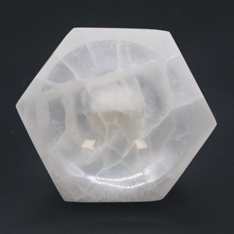 Selenitskål Hex - 10cm