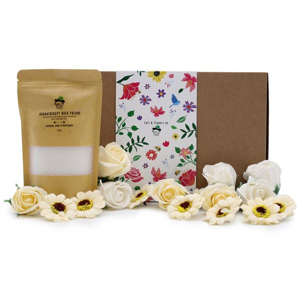 Wild Hare Set med Badsalt & Tvålblommor - Förkylning & Influensa