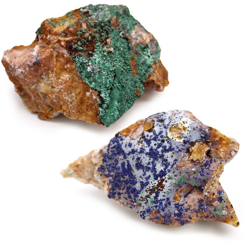 Exemplar av Mineraler - Azurit Malakit (ca 20 stycken)