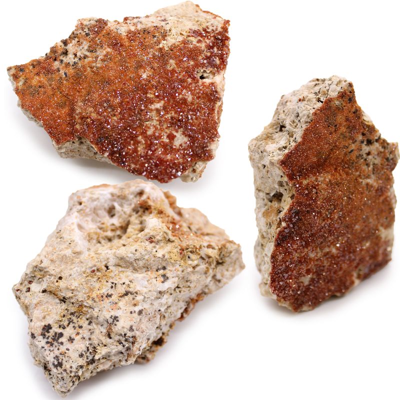 Exemplar av Mineraler - Vanadinit (ca 20 stycken)