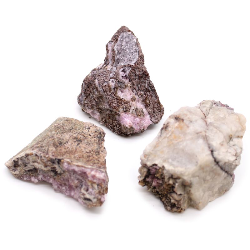 Exemplar av Mineraler - Kobaltkalcit (ca 25 stycken)