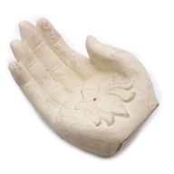 Hand Rökelsebrännare - Lotus (vit)