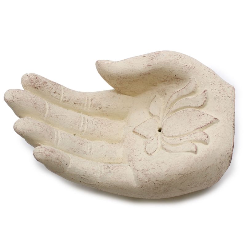 Hand Rökelsebrännare - Lotus (vit)
