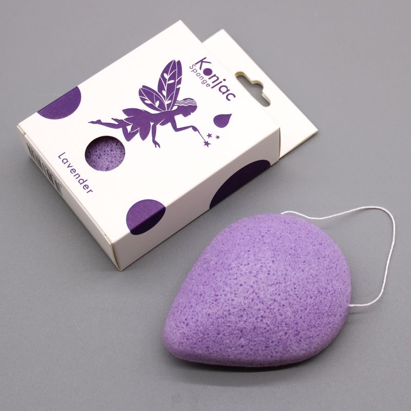Tårformad Konjac Svamp - Lavendel - Lugnande