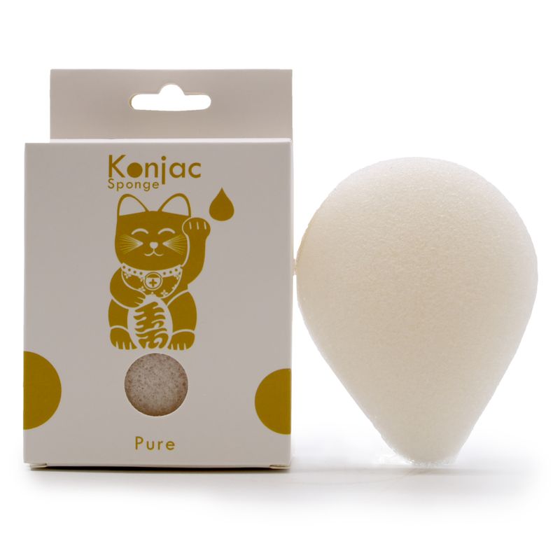Tårformad Konjac Svamp - Naturlig - Känslig Hud