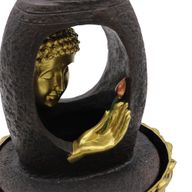 Bordsfontän - 30cm - Gyllene Buddha & Vitarka Mudra