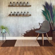 Indisk Bomullsmatta - 70x170cm - Mörkbrun / Beige