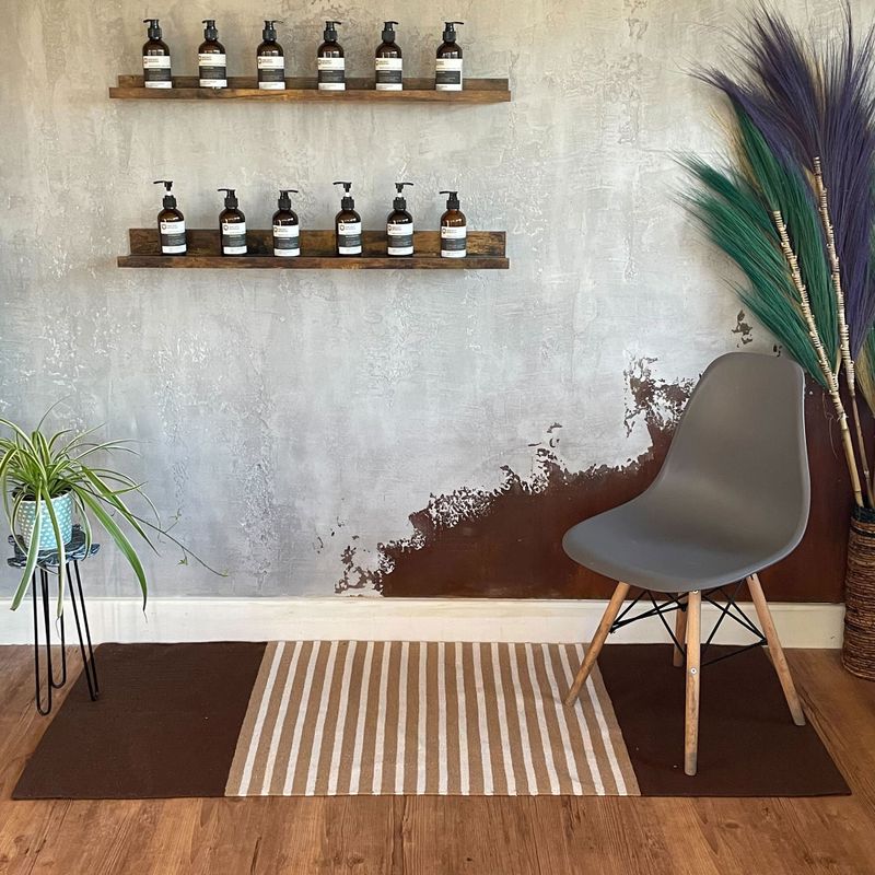 Indisk Bomullsmatta - 70x170cm - Mörkbrun / Beige