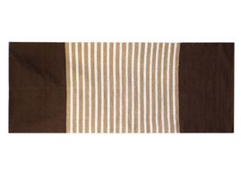 Indisk Bomullsmatta - 70x170cm - Mörkbrun / Beige