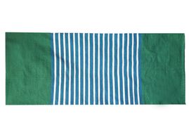 Indisk Bomullsmatta - 70x170cm - Blå / Grön