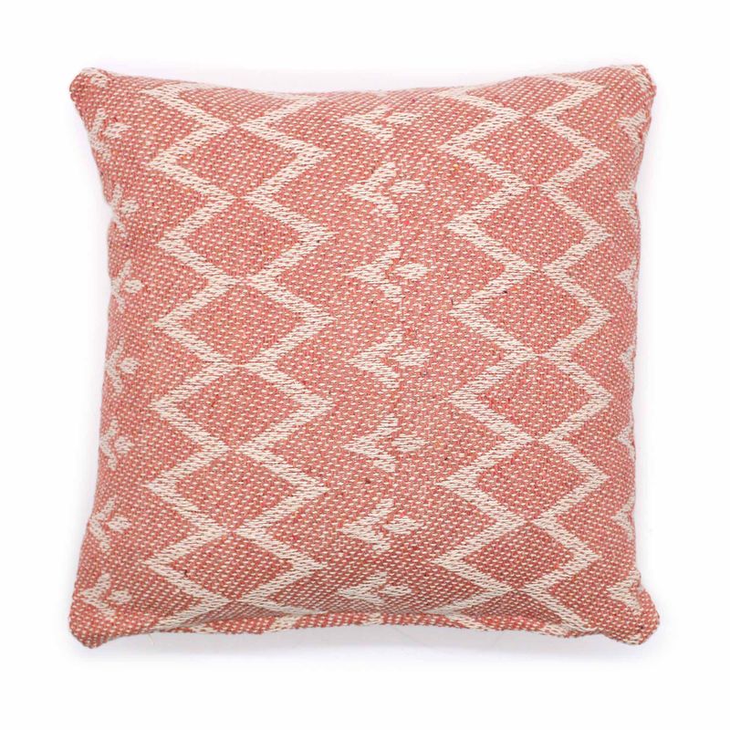 Klassisk Kuddfodral - Zig-Zag Rosa - 40x40cm