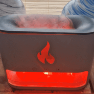 Doftspridare med Vit Flamma - Himalayasalt-kammare - USB-C - Flammeffekt