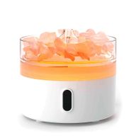 Himalayasalt Doftspridare - Nattlampa - USB-C - Flammeffekt (Salt ej inkluderad)