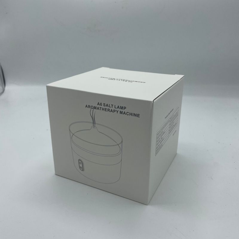 Himalayasalt Doftspridare - Nattlampa - USB-C - Flammeffekt (Salt ej inkluderad)