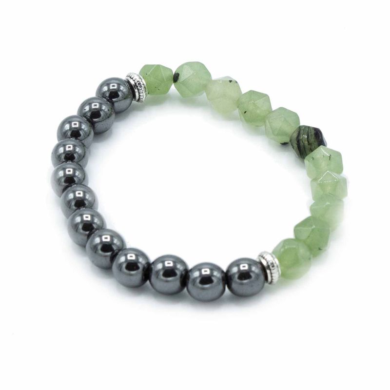 Facetterat Ädelstensarmband - Magnetisk Jade