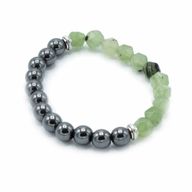 Facetterat Ädelstensarmband - Magnetisk Jade
