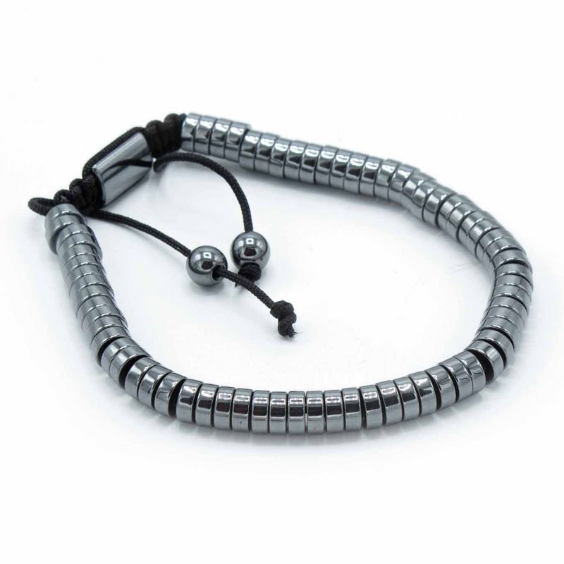 Magnetisk Shamballa Armband av Hematit -  Cirklar