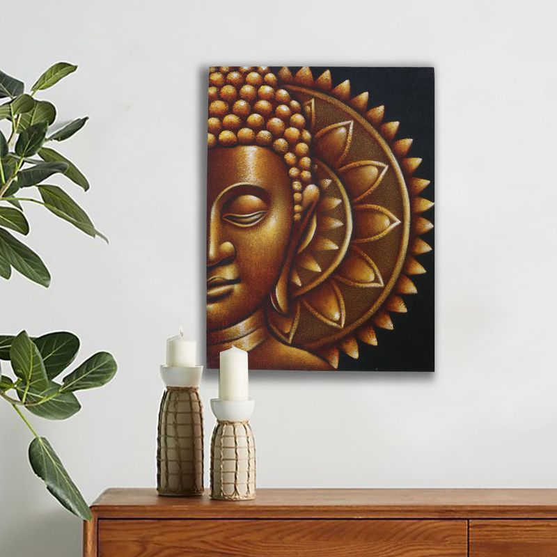 Guld Buddha & Mandala 60x80cm