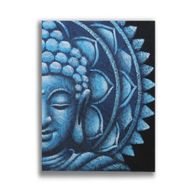 Blå Buddha & Mandala 60x80cm