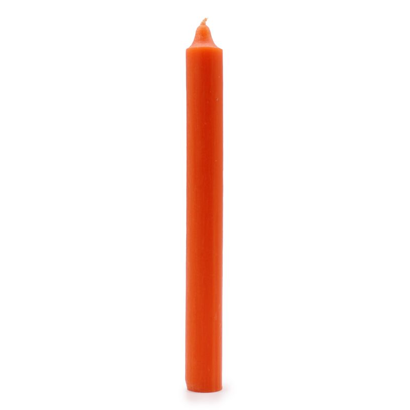Enfärgade Middagsljus i Bulk - Rustik Orange