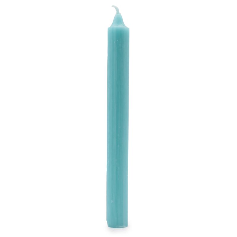 Enfärgade Middagsljus i Bulk - Rustik Aqua