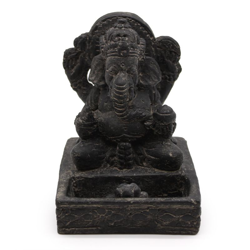 Ganesh Fengshui Rökelsehållare (svart antik)