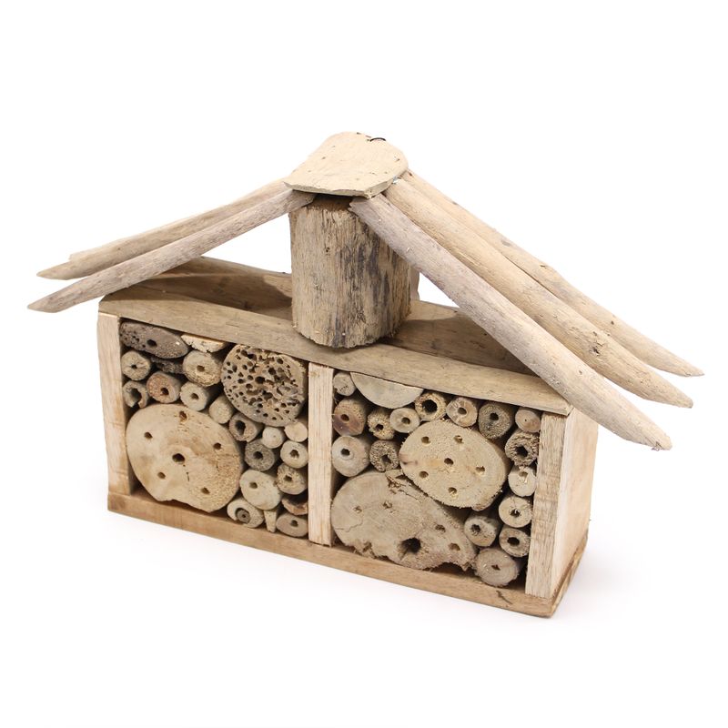 Hus till Bin & Insekter av Drivved - Bred