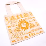 Stor Shoppingkasse i Bomull - 38x42cm - Stadsliv