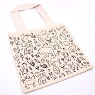 Stor Shoppingkasse i Bomull - 38x42cm - Skogsliv