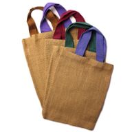Tygkassar av Jute - Handtag i 5 olika färger
