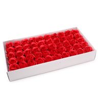Tvålblommor till Hantverk - Mellanstor Ros - Röd med Svart Kant