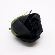 Tvålblommor till Hantverk - Mellanstor Ros - Svart med Vit Kant