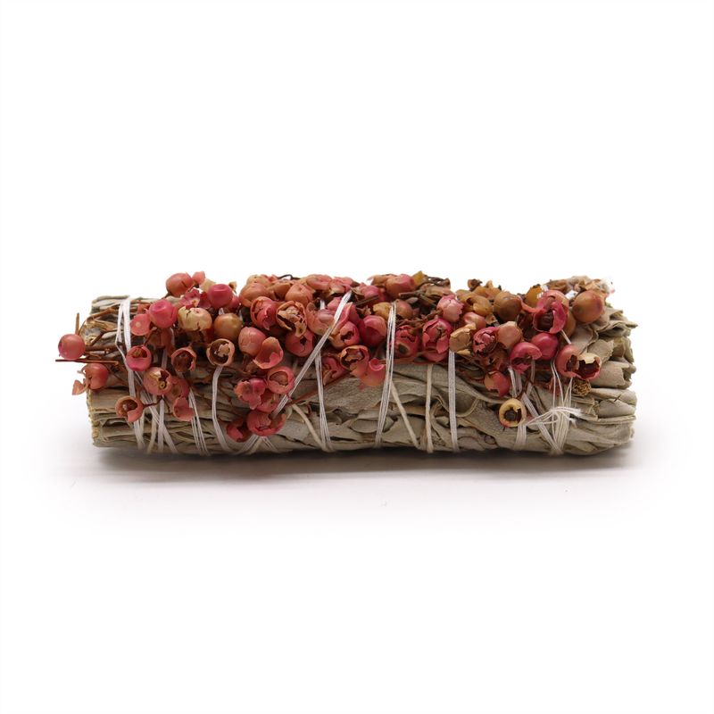 Smudge Stick - Vit Salvia och Peruanskt Pepparträdsfrö