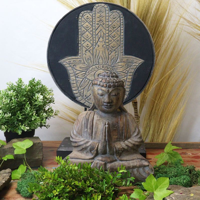 Buddha Feng Shui Set - Hamsa - Grå