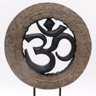 Buddha Feng Shui Set - Om - Grå & Svart