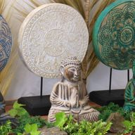 Buddha Feng Shui Set - Klassisk Mandala - Naturlig