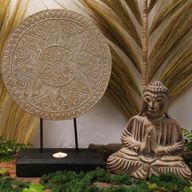 Buddha Feng Shui Set - Klassisk Mandala - Naturlig