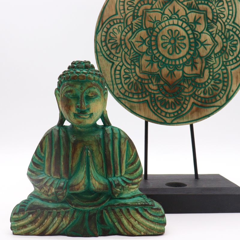 Buddha Feng Shui Set - Buddha Knut - Grön