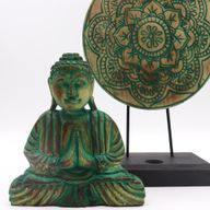 Buddha Feng Shui Set - Buddha Knut - Grön