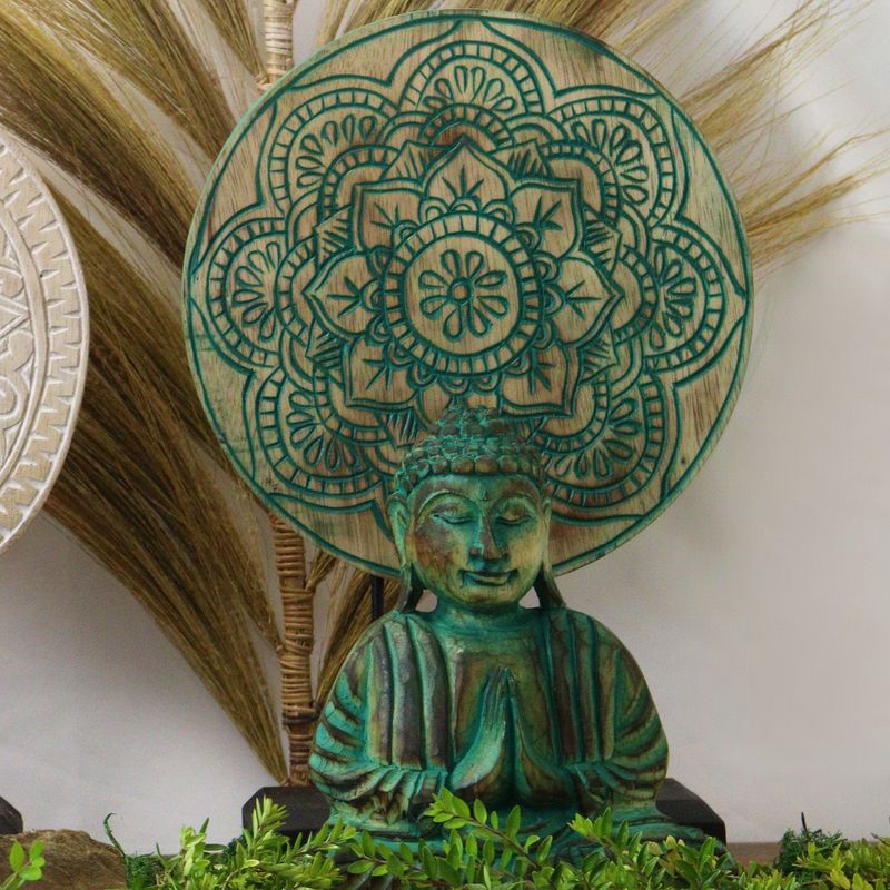 Buddha Feng Shui Set - Buddha Knut - Grön