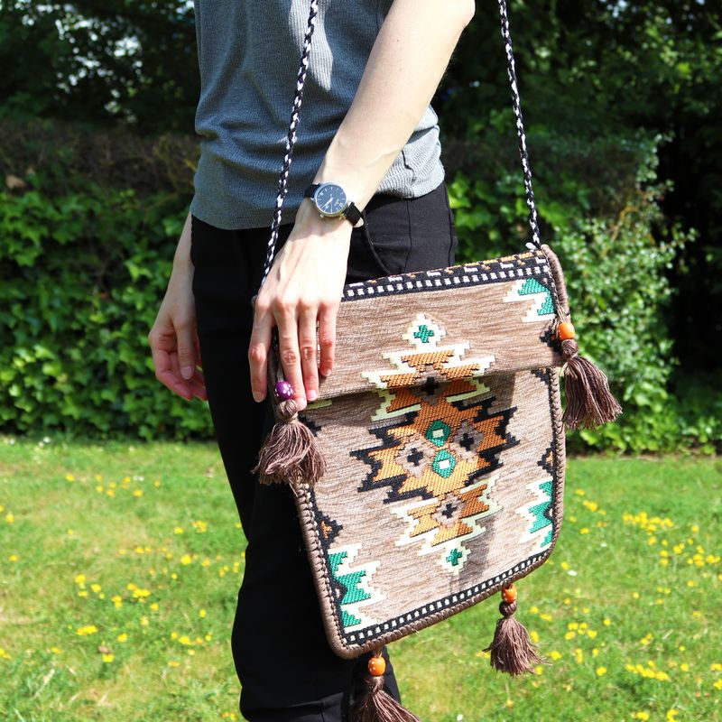 Kilim Festivalväska - Biege
