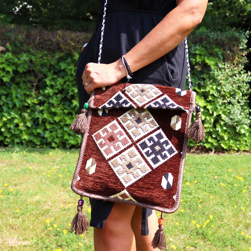 Kilim Festivalväska - Choklad