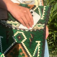 Kilim Festivalväska - Smaragdgrön