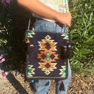 Kilim Festivalväska - Mörk Marinblå
