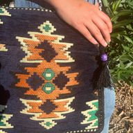 Kilim Festivalväska - Mörk Marinblå