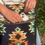 Kilim Festivalväska - Mörk Marinblå