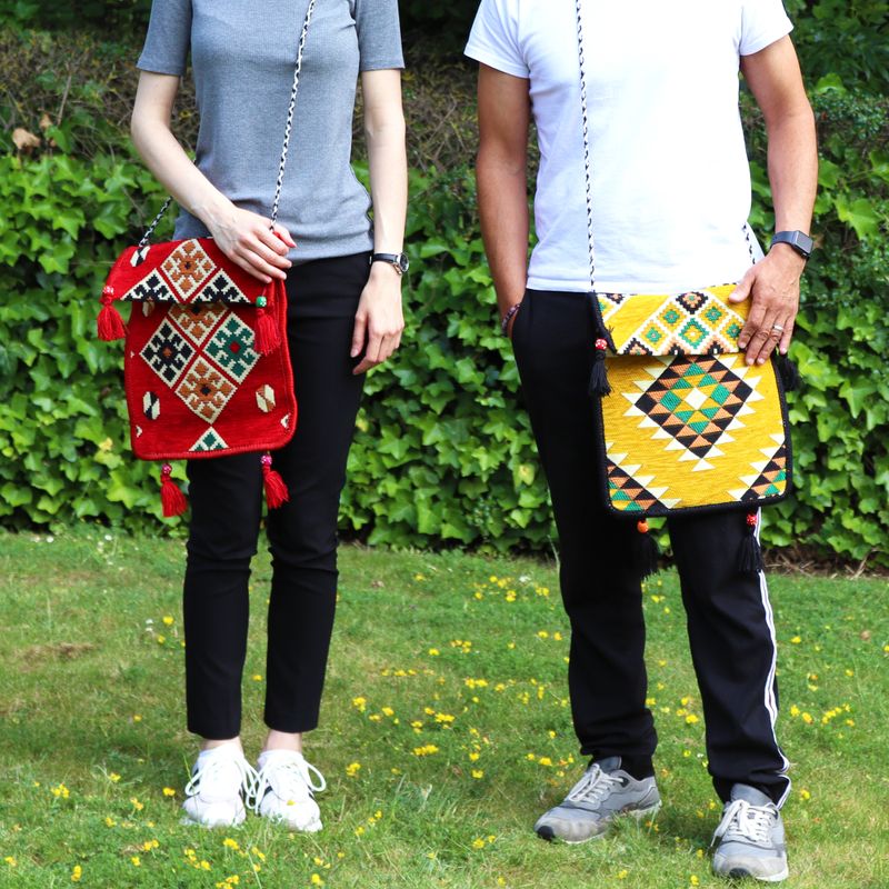 Kilim Festivalväska - Röd
